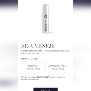 MONAT REJUVENIQUE OIL...NEW